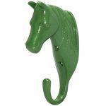 Horse Head Single Stable / Wall Hook Green No. 5371